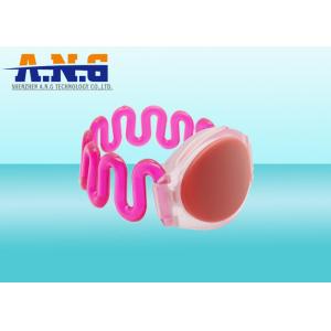 Waterproof Plastic UHF Rfid Wristbands for SPA , High Temperature Resisted