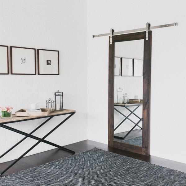 Quality Mirror Panel Internal Wooden Sliding Doors 90cm Width For Living Room wholesale