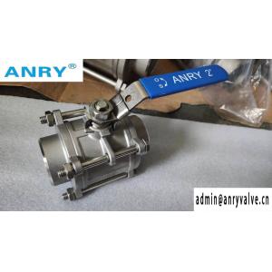 3PCS SW Welding CF8M Body PTFE Seat Ball Valve