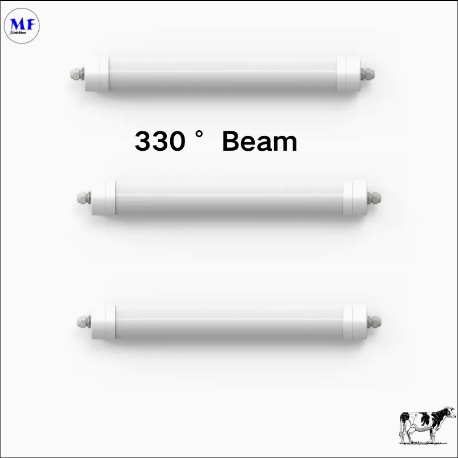 LED Tri-Proof Light Anti-Ammonia White Color Ik10 IP69K 0~10V Dim CCT Power