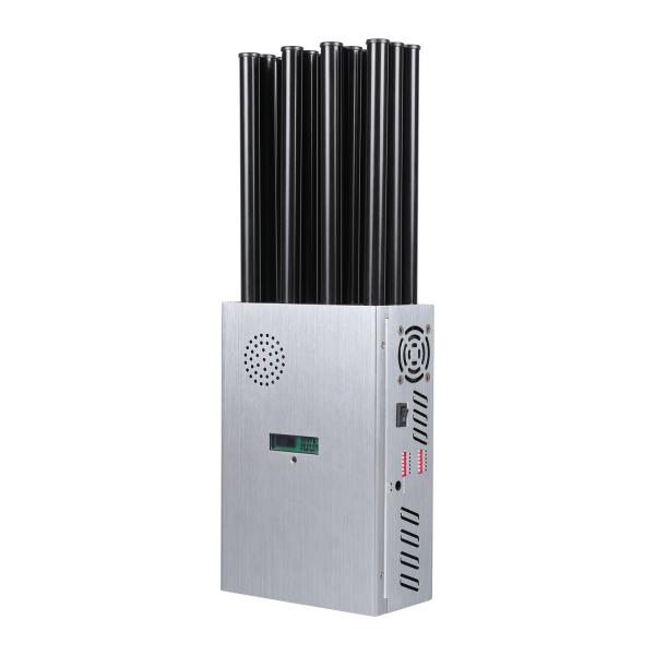 37W Portabe 12 Antennas 2G.3G.4G.5G Cell Phone Signal Jammer .LORA.GPS.5.2G.5.8G