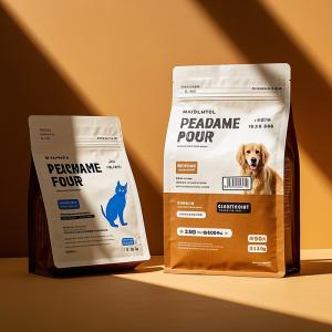 China Premium 5 Layer PET Food Packaging Bag with Zipper Moisture Proof Custom Printing for Dog Cat Food on sale