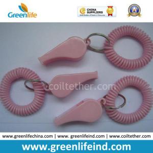 Stretchable Solid Pink Wrist Strap Coil Retainer W/Snap Hook