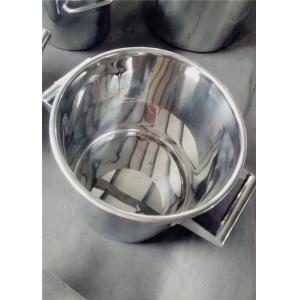 316L Stainless Steel Milking Machine Bucket Drum 5L Capacity Mirror Polish