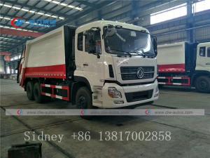 Cheap Dongfeng Kinland 6X4 Compression Garbage Truck With Q235B Steel Body for sale