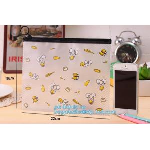 water resisting plastic garment packaging slider zipper pouch, slider bag zipper