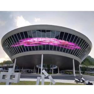 China Outdoor LED Video Wall Advertising Screen P3.91 Transparent LED Mesh Screen Display for Shopping Store on sale