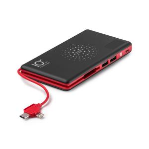 OEM LCD Screen Display Wireless Power Bank 10000mAh with 3-IN-1 Cable USB-C