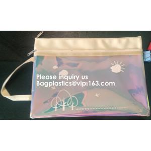 OEM office stationery A4 size plaid document ladies canvas file package bag