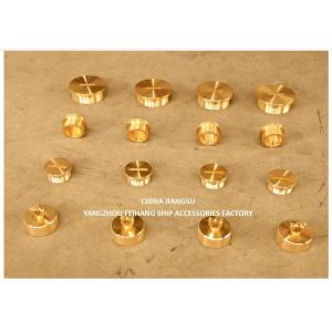 Pipe Sounding cap for Marine Application. Sounding Plug Brass.