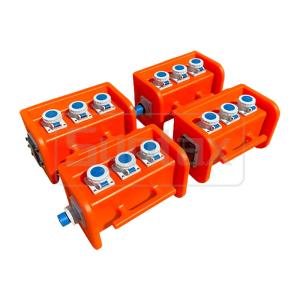 Syntax MS7 Single Phase 16A HDPE Portable Distribution Box IP67 With Breakers