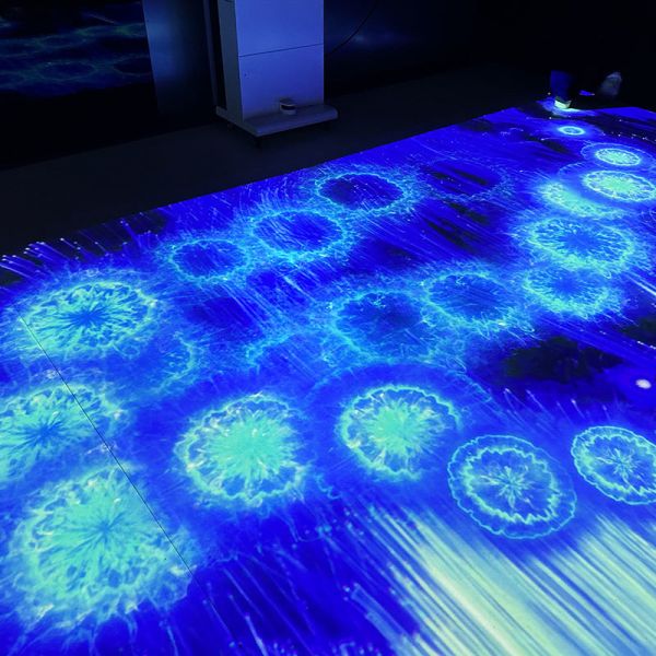 Portable Mobile Interactive Floor Projection System with 1280*800 Resolution and