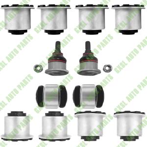 China 12 PCS For Aston Martin Front Rear Upper Control Arm Bushing Ball Joint Kit OEM 8D333084AC 4G433084BE 6G333084AB 8D333091AC 4G433091BE 6G333091AB 6G335K743AA 6G335K742AA 4G435K742BC 4G435K743BC on sale