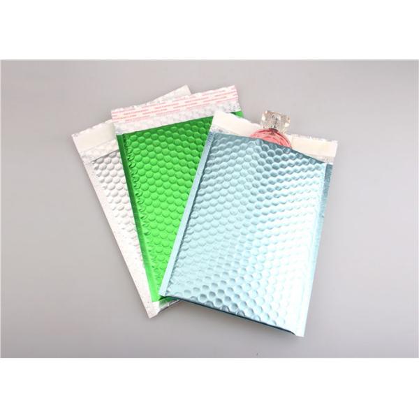 Laminated Colorful Metallic Bubble Envelopes Self Sealing For Delivery Industry