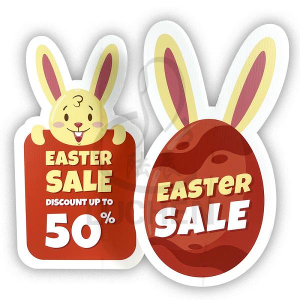 Printed Corrugated Plastic Signs Holiday Decoration Custom Plastic Signs Reusable