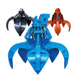 Hydraulic Rock Grabs For Excavators Four Fingers CE Approval