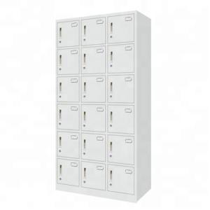 Multifunctiona 18 Doors Electrostatic Fireproof Metal Lockers
