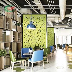 Carving Polyester PET Acoustic Board Hanging Screen Harmless Multicolor