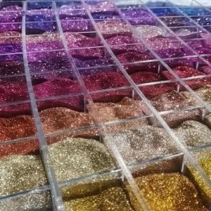 Cheap Customized Color 1/128 Holo Glitter and Holographic Glitter Powder for Customized Designs for sale