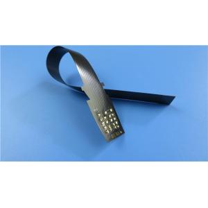 Black Flexible Printed Circuit FPC Built on Polyimide with Bulge Pads for