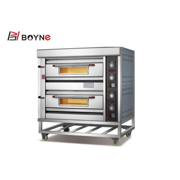 Quality Four Plates 2 Deck 4 Trays Gas Oven For Bakery Bread Shop wholesale