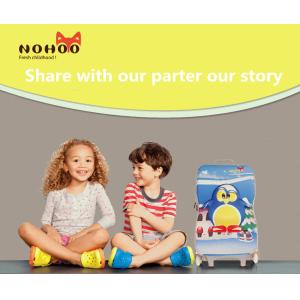 Water Resistance Children'S Luggage On Wheels Hard Shell Penguin Pattern