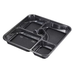 5 Compartment Microwavable Disposable Plastic Meal Tray