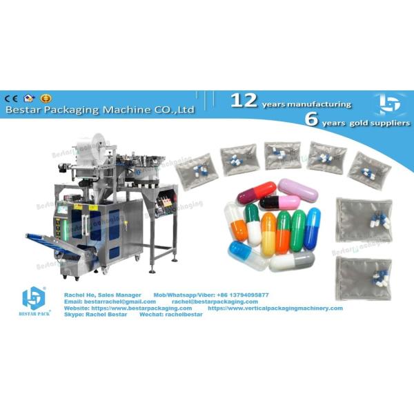Quality Counting packing machine with 3 vibrators for medicine capsules sachet packaging wholesale