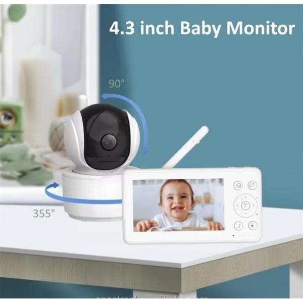 Quality Voice Detection Alarm Mode Infant Camera Monitor Video Babyphone with 10m IR Range Coverage wholesale