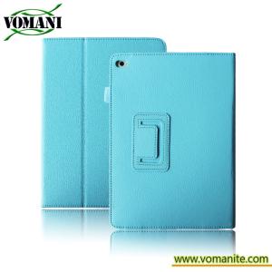 Cheap Lichee Pattern Leathe case for ipad Air2. skin cover for tablet PC with stand for sale