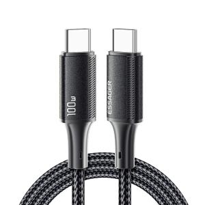 ESSAGER ES-X45 USB C to C Fast Charging Cable PD 100W 5A 1m 2m 3m