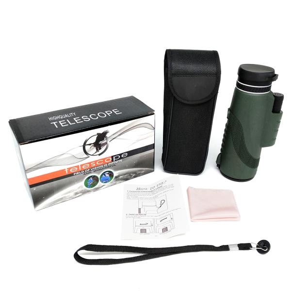 Monocular Phone Telescope 12x50 Roof High Quality Bak4 Natural Sight