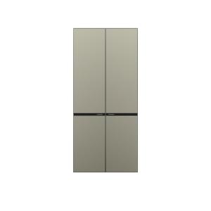 Cheap Light Gray Flat Panel​ Modern Wardrobe Doors 22mm Thickness High Durability for sale