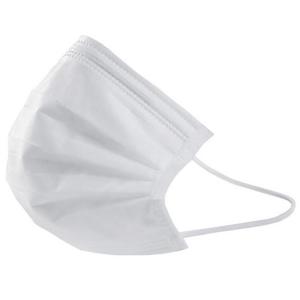 3 Layer Disposable Medical Mask White Color Elastic Hanging Ear Design