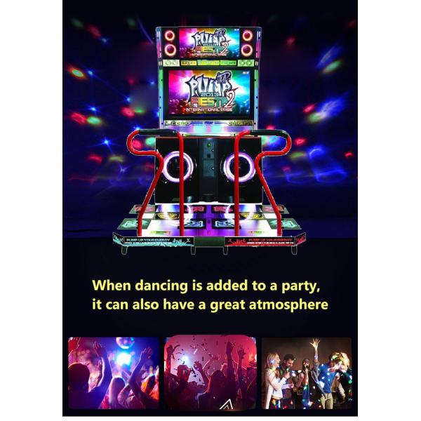 Shopping Mall Retro Video Dancing Arcade Game Machine For Kids / Adult