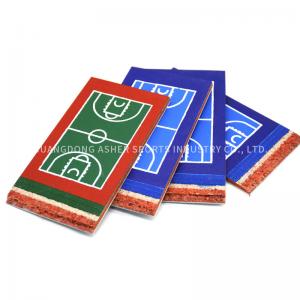 China Outside Adhesive Acrylic Sports Flooring 6mm Thickness Basketball Court Use on sale