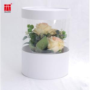 128-210Gsm C2S Paperboard Flower Bouquet Gift Box With PVC Window