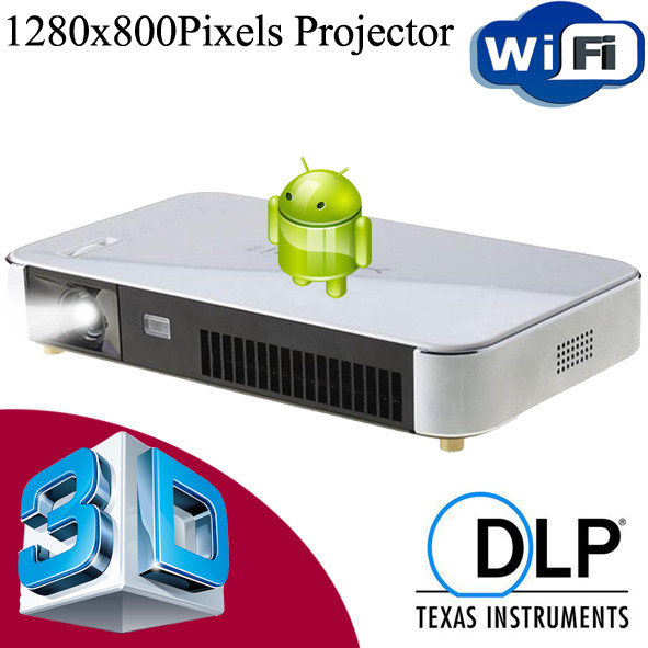 Quality Wholesale Full HD 3D Android Projector WiFi Wireless With HDMI USB VGA For Party Office wholesale