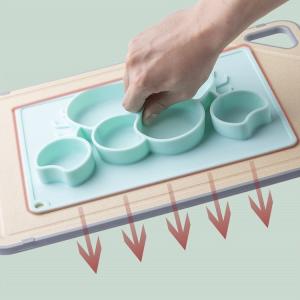 Baby Feeding Suction Bowl Plate With Spoon Customized Crab Shape Bpa