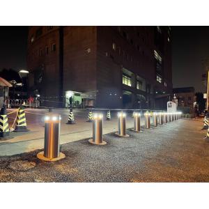 304 Stainless Steel Automatic Bollards With LED Light System Integration
