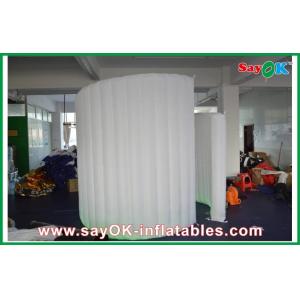 Cheap Wedding Photo Booth Hire Wind Resistant Inflatable Photo Booth , Lighting Inflatable Spiral Wall for sale