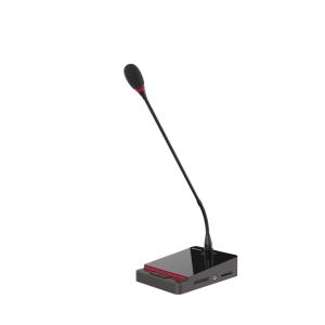 HUAIN Table Top Digital Audio Basic Wired Gooseneck Congress Chairman Microphone