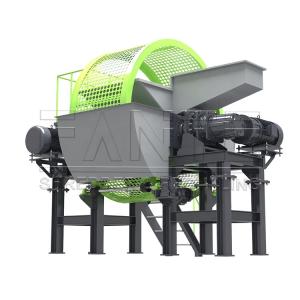 Tire Crusher Equipment Used Rubber Tyre Shredding Recycling Machines Double