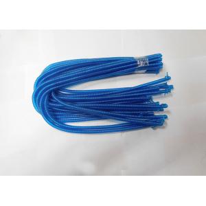 Transparent Blue Color Wire Spring Long Tool Tether Ready for Final Snap Hook