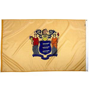 Acid Digital Printing State Of New Jersey Flag 3x5 Ft Outdoor Heavy Duty Dupont