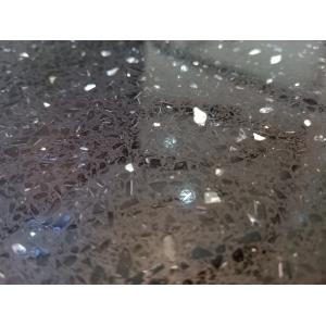 Black Galaxy Artificial Quartz Stone Slabs , Black Galaxy Quartz Countertop