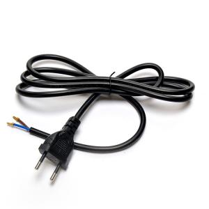 Cheap Oxygen Free Bared Stranded Copper Conductor Material 2.5A Brazil 2 Round Pin Plug Power Cords for Household Appliances for sale