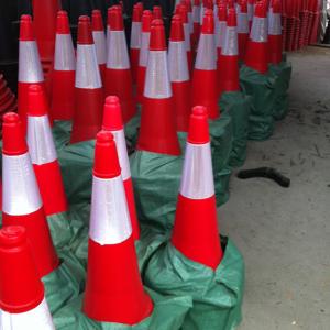 PE Plastic Road Cone Orange High Visible Highway Traffic Cones