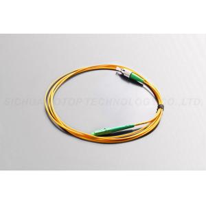 2.0mm Fiber Optic Patch Cord LC / APC - FC / APC PVC LZSH Cable Yellow