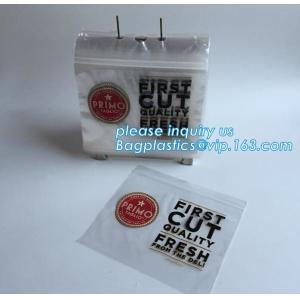 Custom Design Deli Saddle Zip Lock Bag, Virgin LDPE Reclosable Plastic k saddle